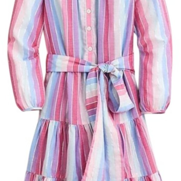 J Crew Metallic stripe dress Rainbow - Picture 1 of 4